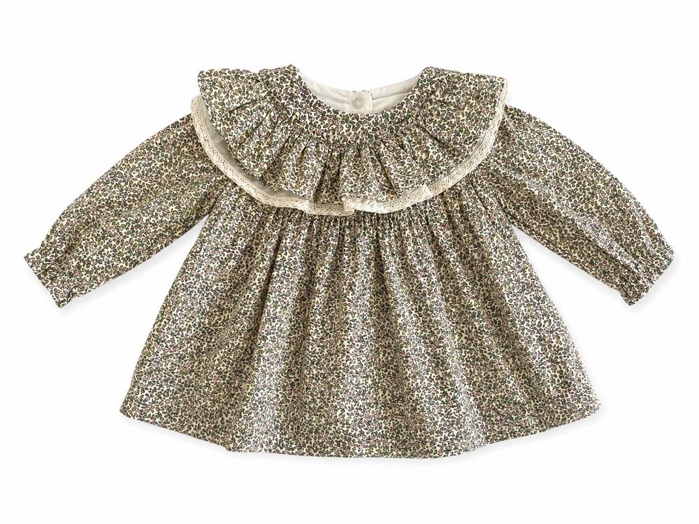 Vestido cuello recogido